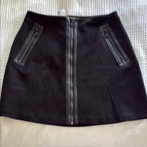DKNY Black A-Line Mini Skirt for Work